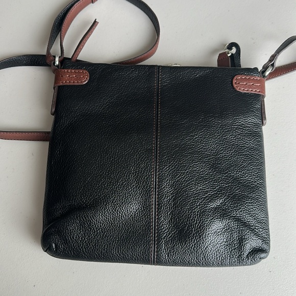 Brighton London Groove Selena Black Brown Organizer Crossbody Wallet Bag - Picture 2 of 9